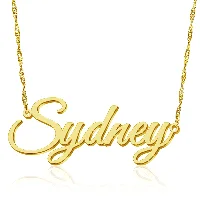 Name Necklace 02-Singapore Chain