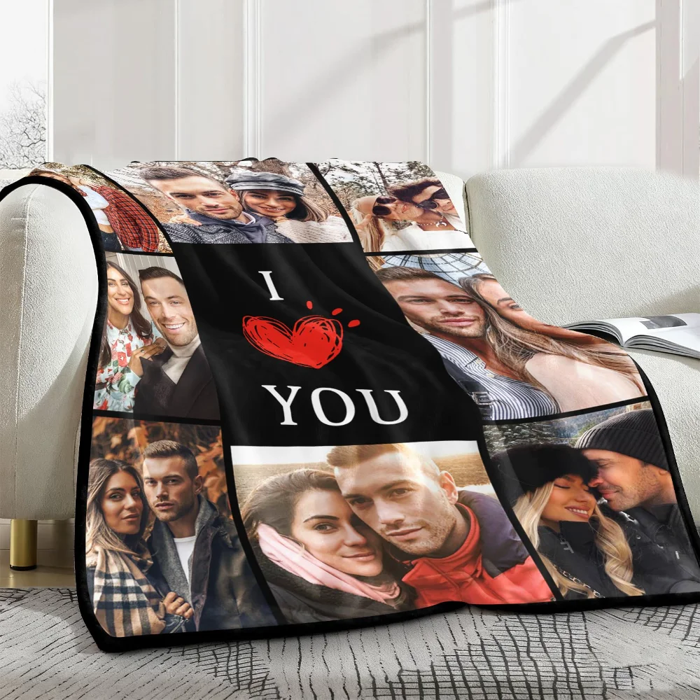 Yofair Fleece photo blanket for couples, view 2