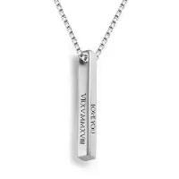 Bar Necklace-Silver