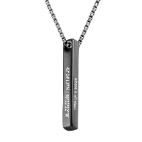 Bar Necklace-Black