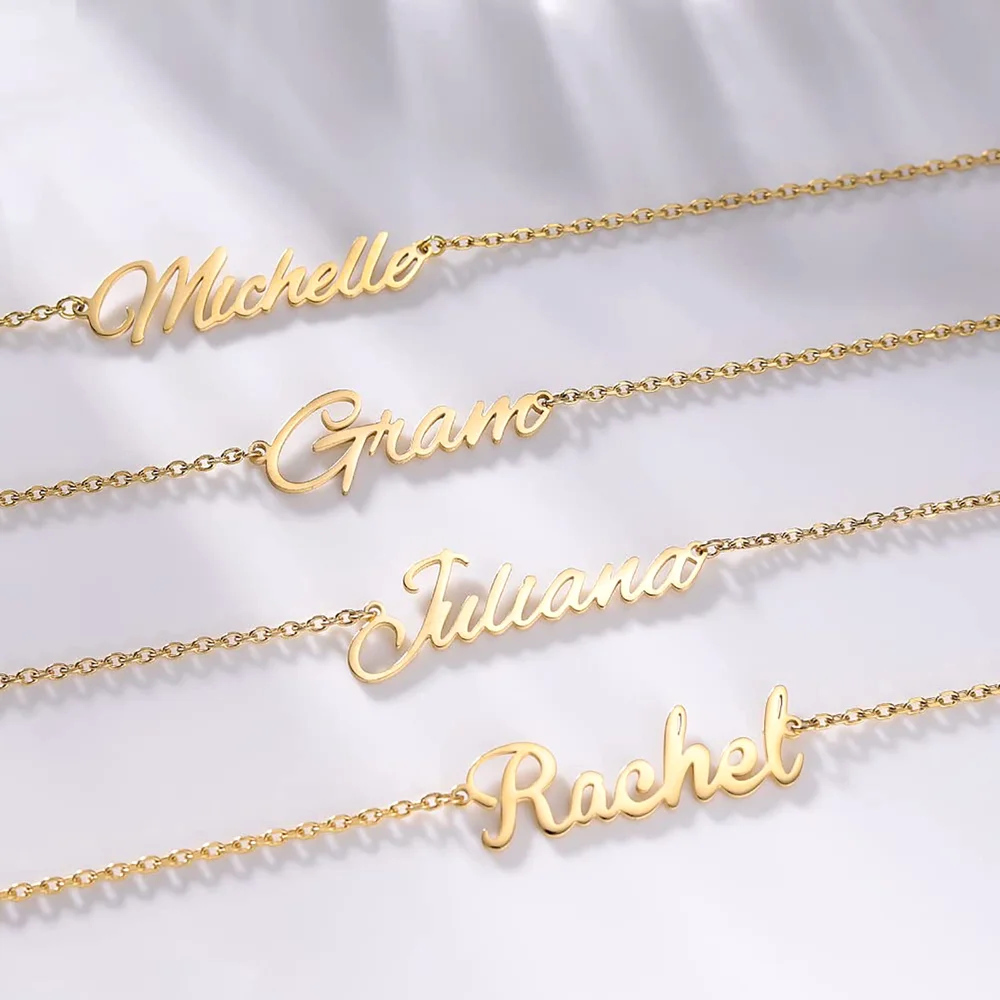 Yofair Script name bracelet, view 2