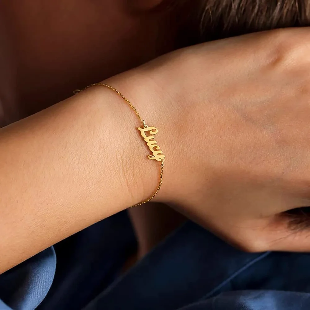 Yofair Script name bracelet, view 5