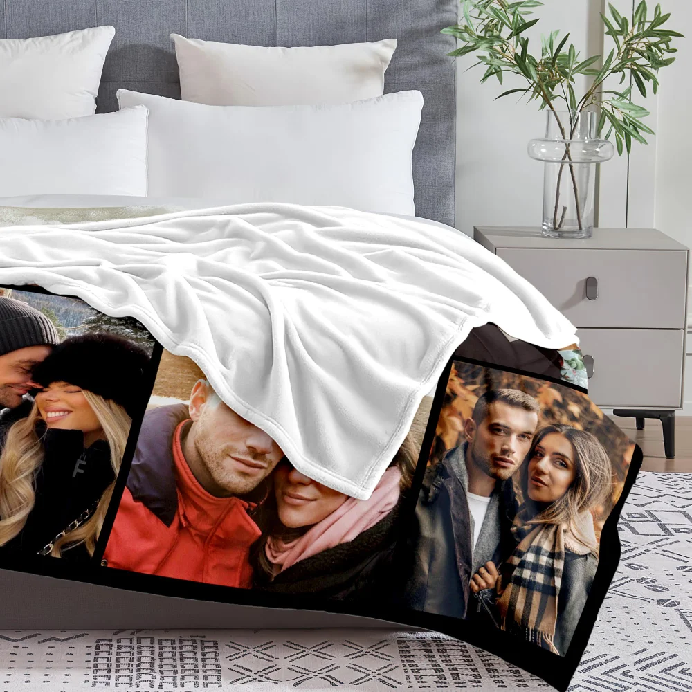 Yofair Fleece photo blanket for couples, view 3