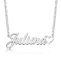 Heart Name Necklace 2-Silver