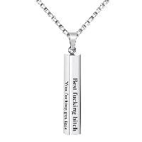 Bar Necklace-Silver 1